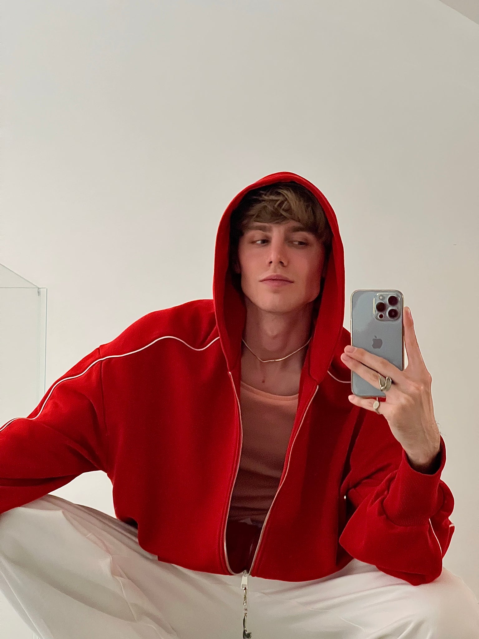 "Sketch" Red Hoodie