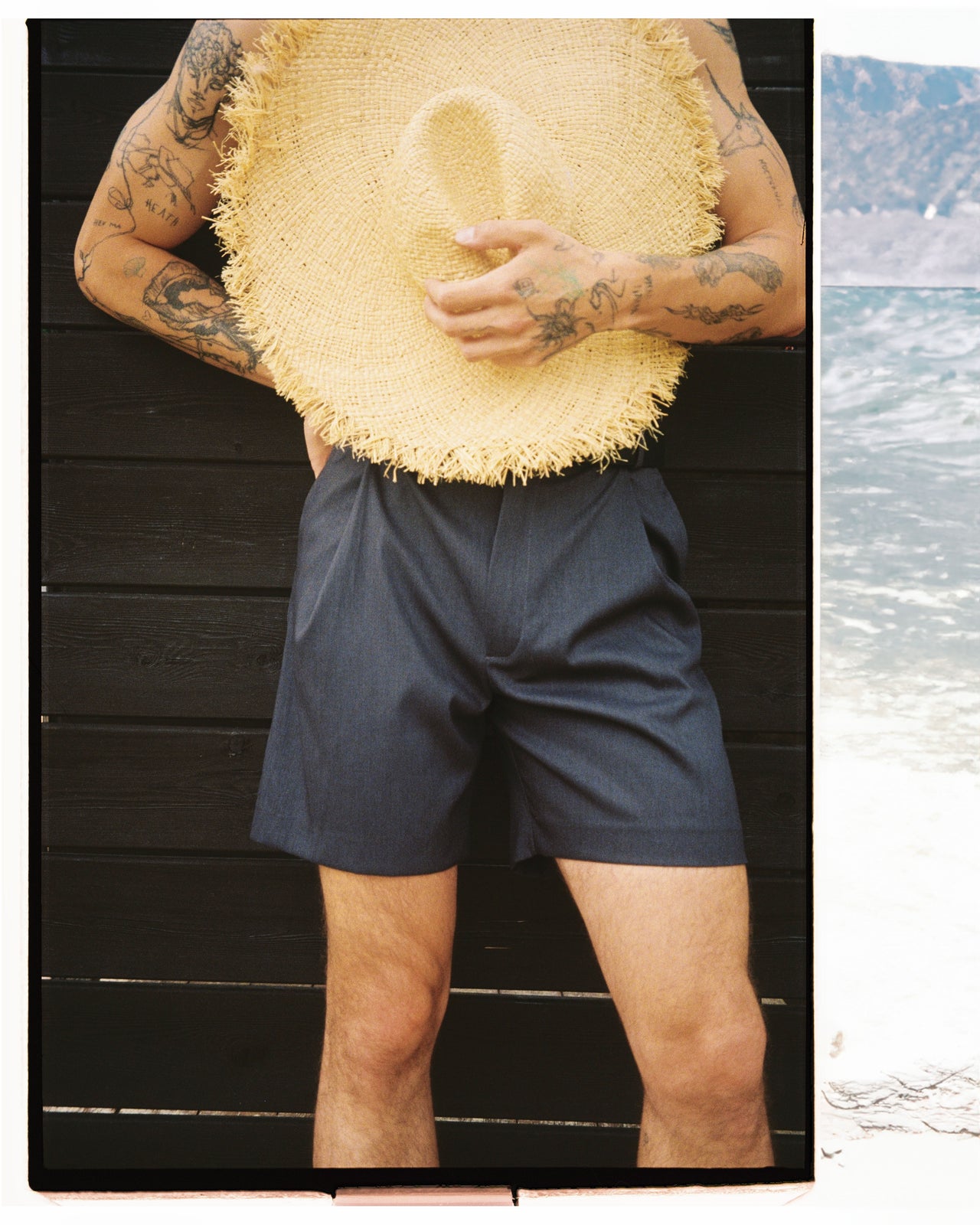 "Decent" Grey Tailored Shorts