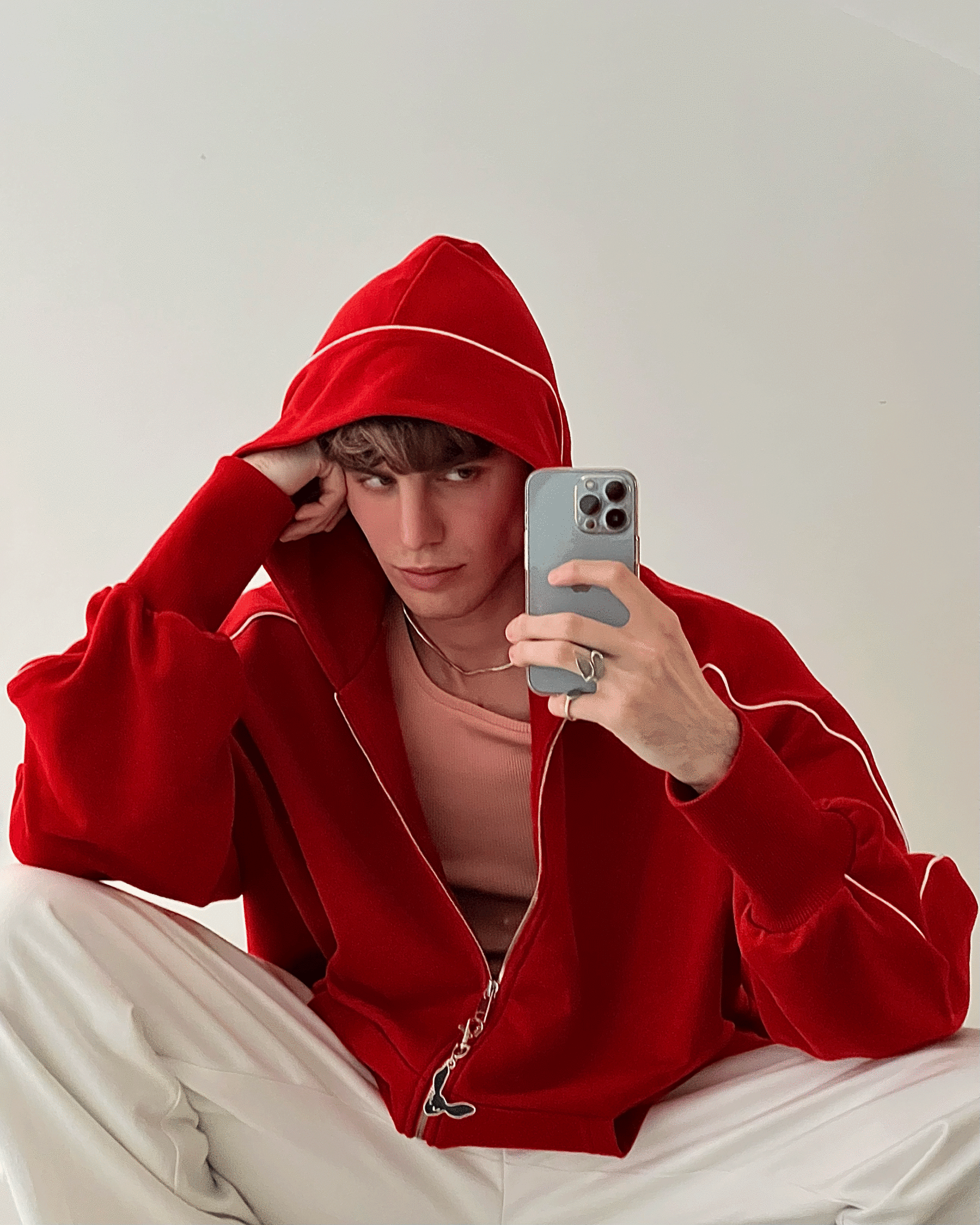 "Sketch" Red Hoodie