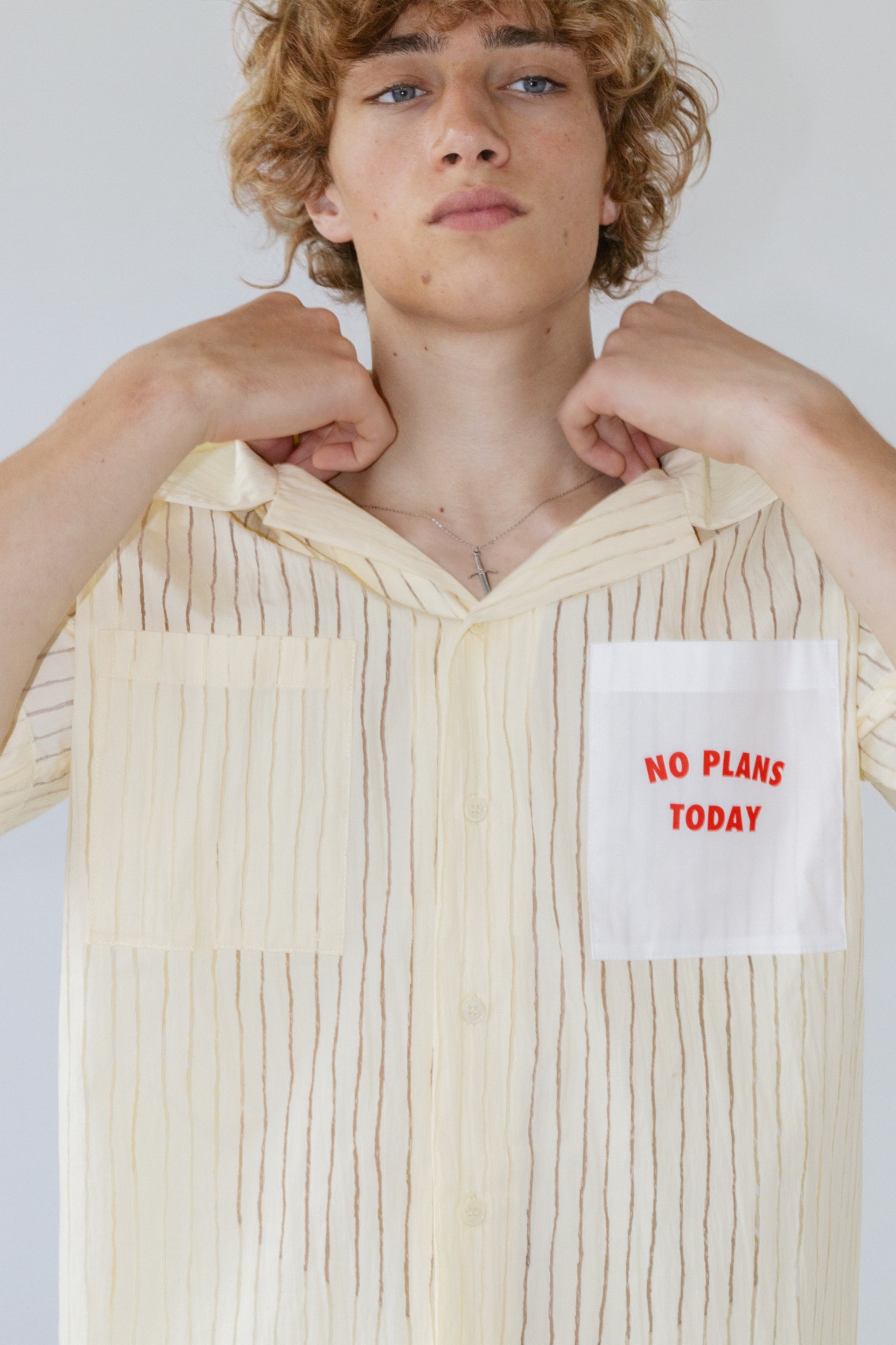 "No plans" Cream Shirt