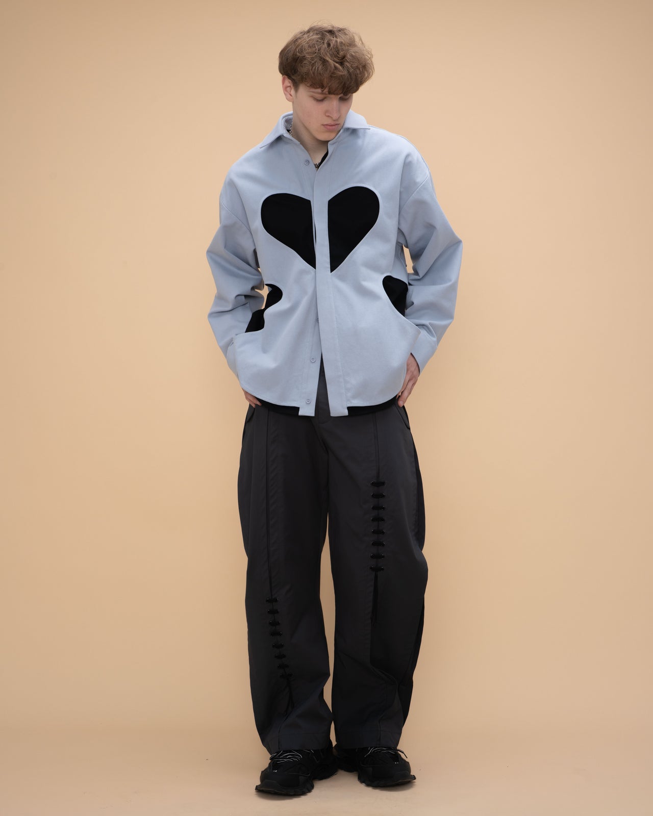 "Cupid" Blue and Black Shirt