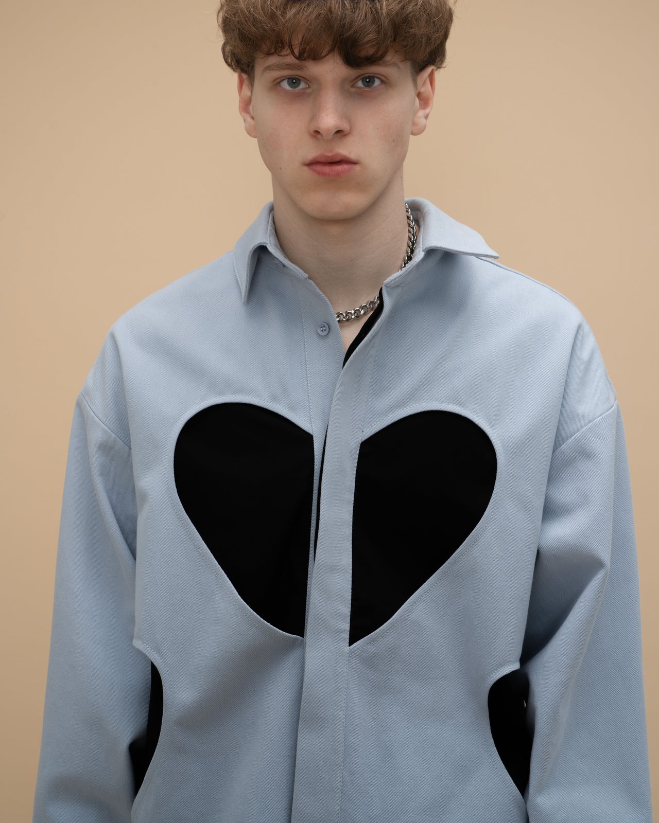 "Cupid" Blue and Black Shirt