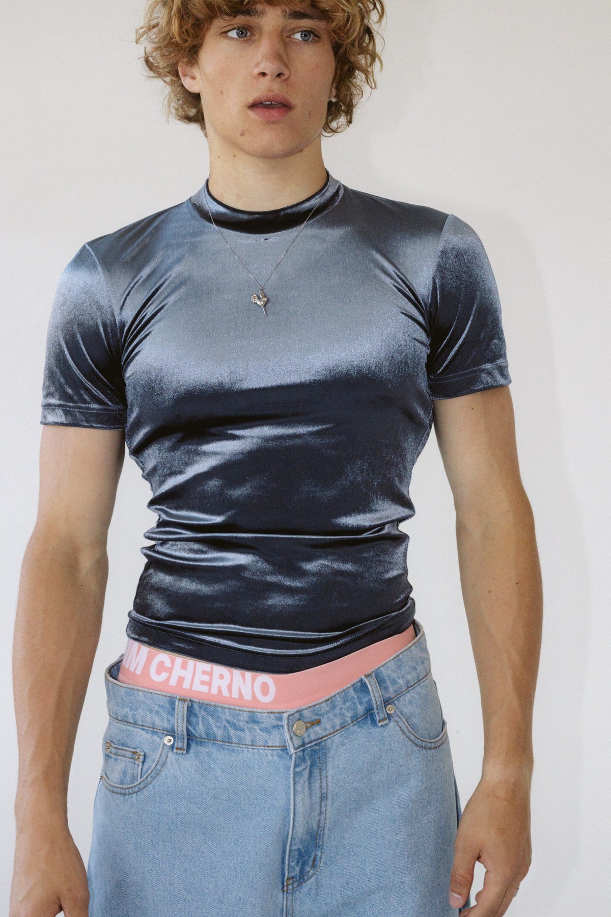 Been Looking for This Metallic Velvet T-shirt