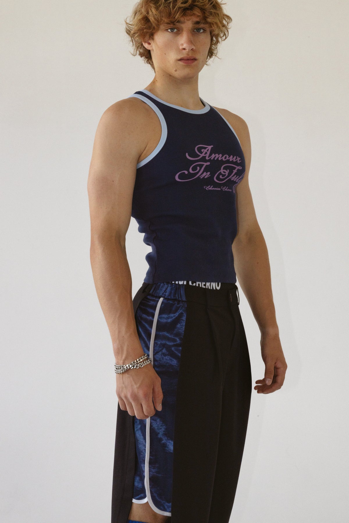 Double Agent Trousers with Blue Insert