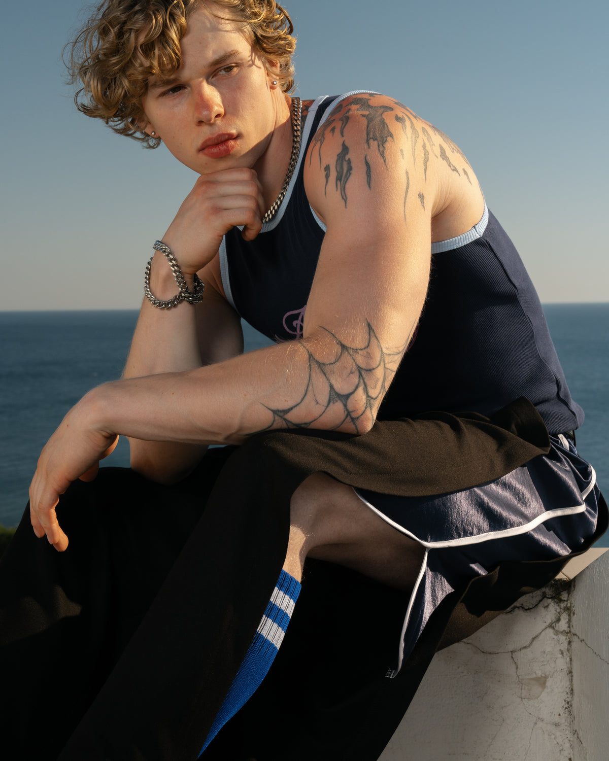 Double Agent Trousers with Blue Insert