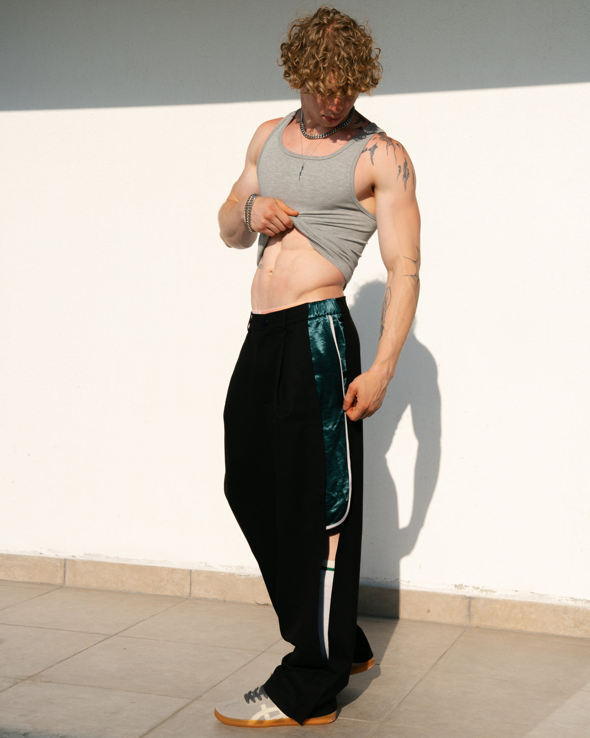 Double Agent Trousers with Green Insert