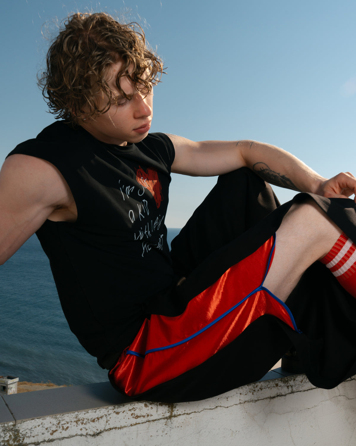 Double Agent Trousers with Red Insert