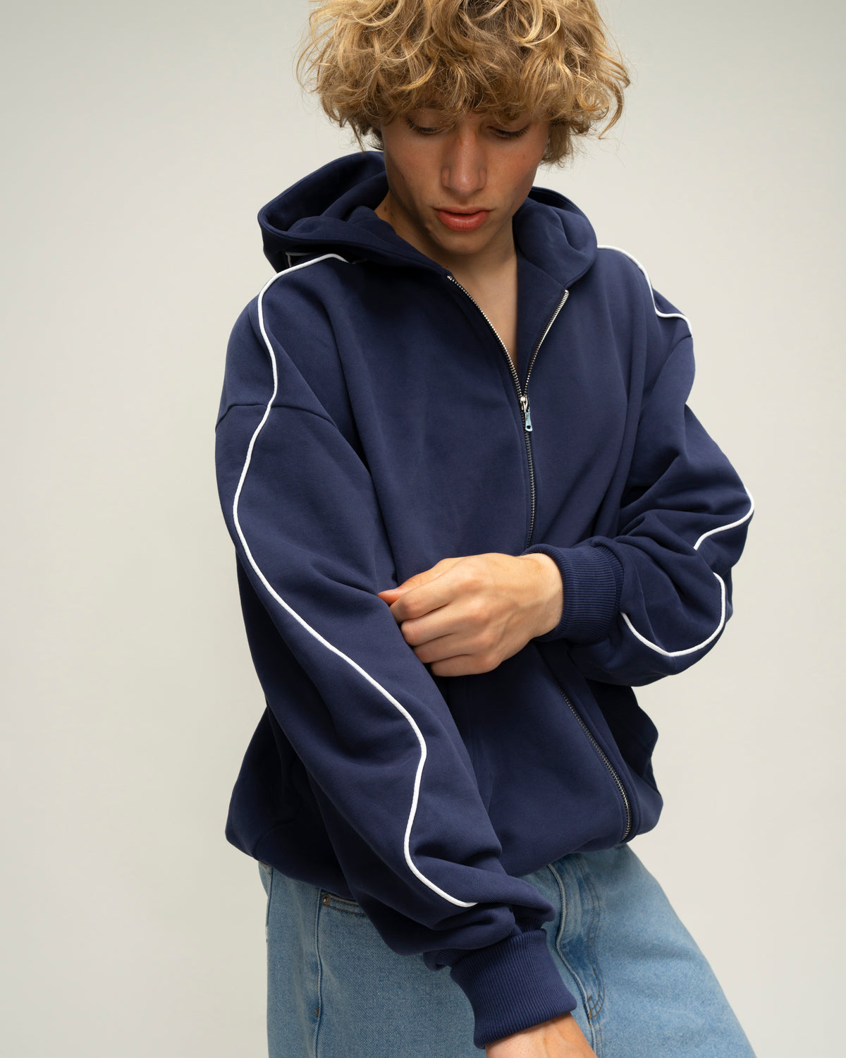 Sketch Navy Hoodie