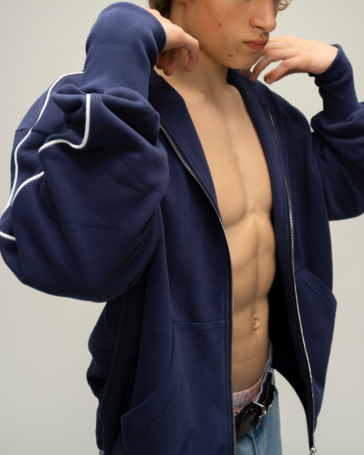 Sketch Navy Hoodie