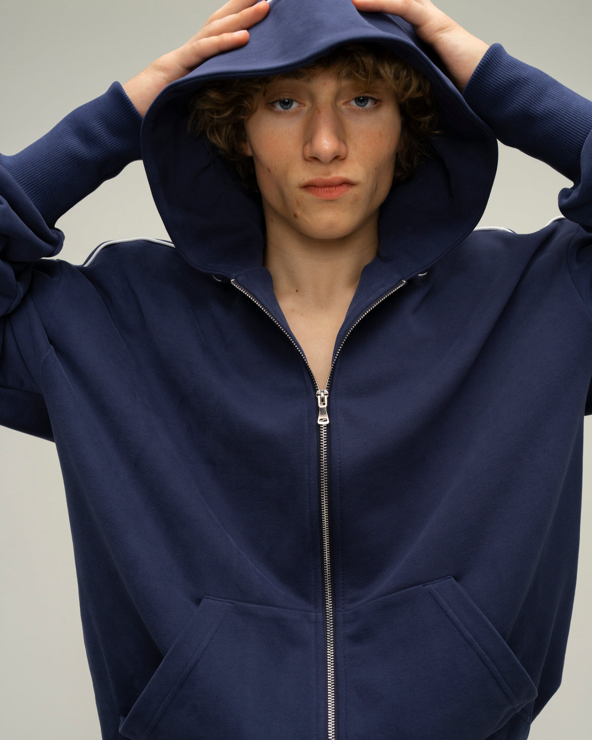 Sketch Navy Hoodie