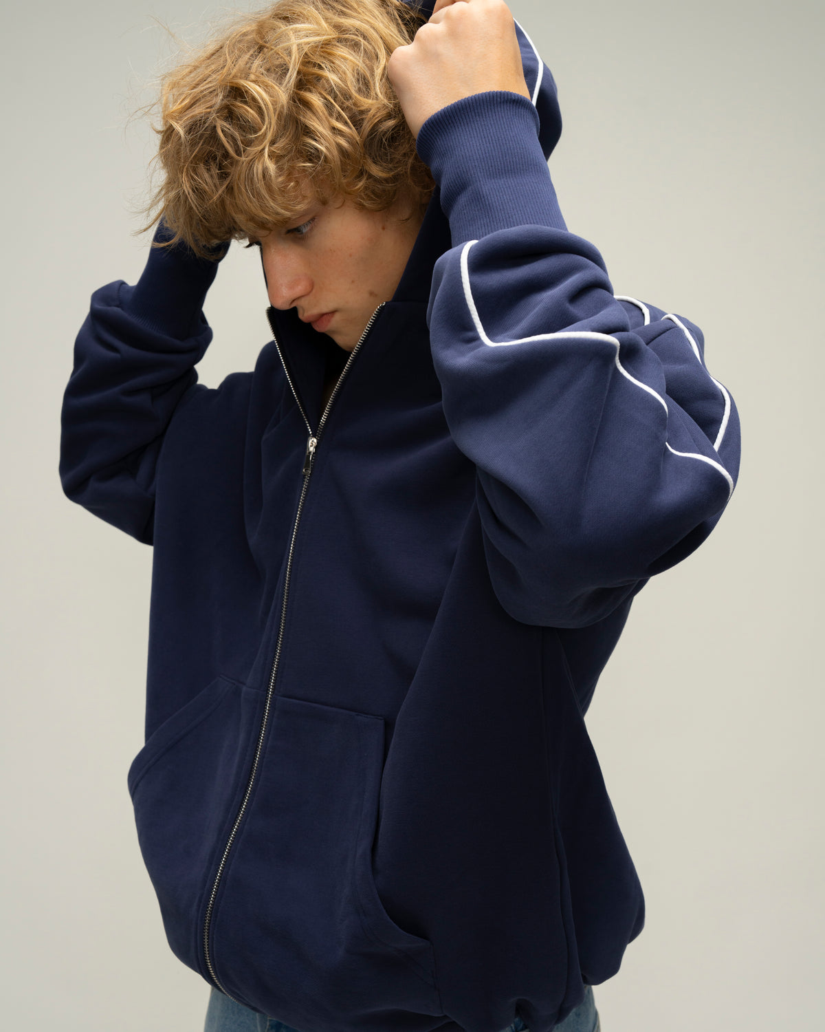 Sketch Navy Hoodie